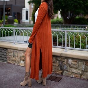 NWT Rust Burnt Orange Cardigan